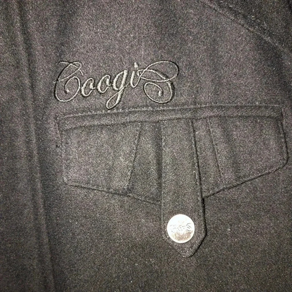 Coogi Men’s Wool Blend Military Cargo Utility Jacket Black Size Large - Picture 4 of 12